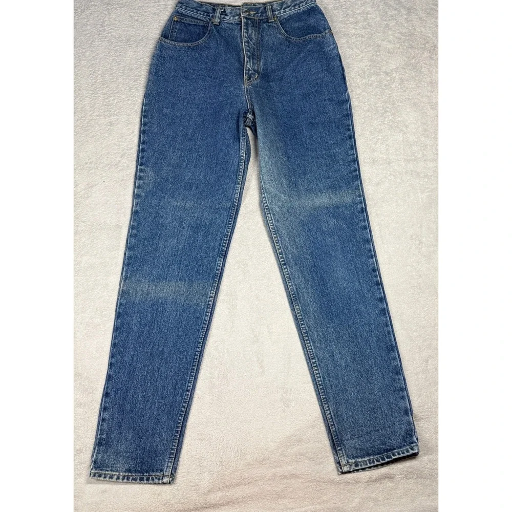 Lawman Denim Jeans Womens 11 Blue High Waisted Straight Leg‎ Vintage 90s Western